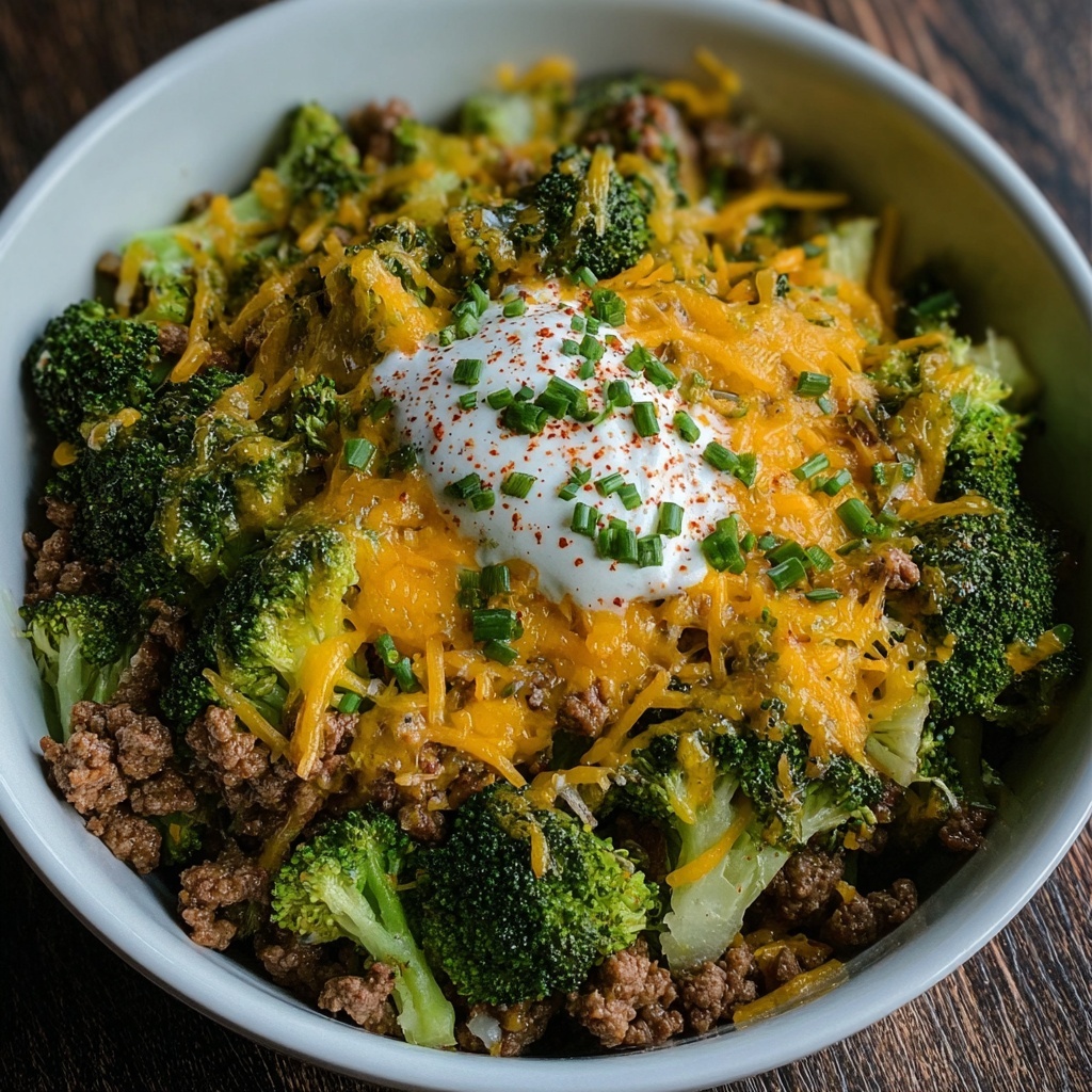 Keto Hamburger Broccoli Skillet Recipe - Recipe Image