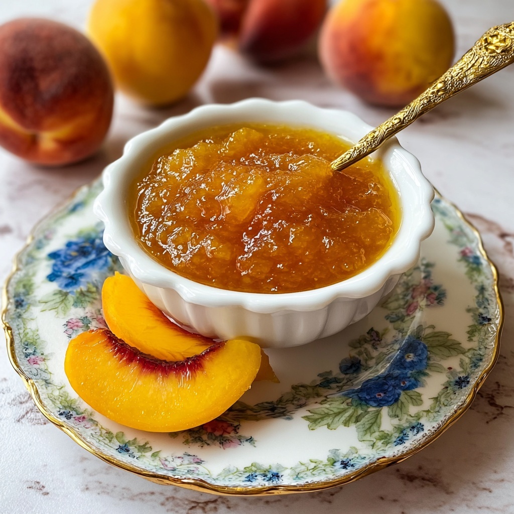 Homemade Crockpot Peach Butter Recipe - Recipe Image