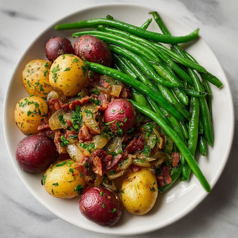 Cajun Smothered Green Beans & Potatoes Recipe