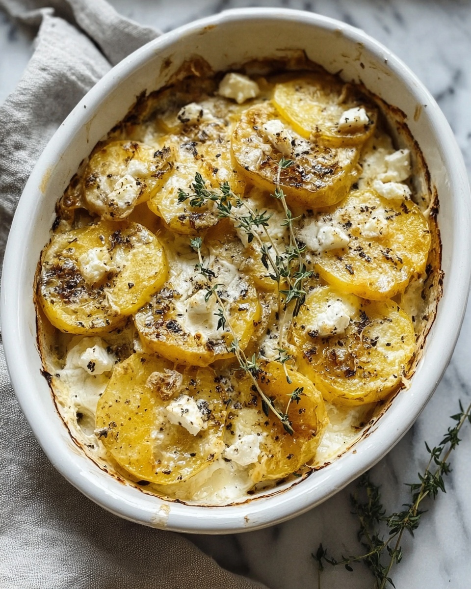 Baked Feta Potatoes Recipe - Recipe Image