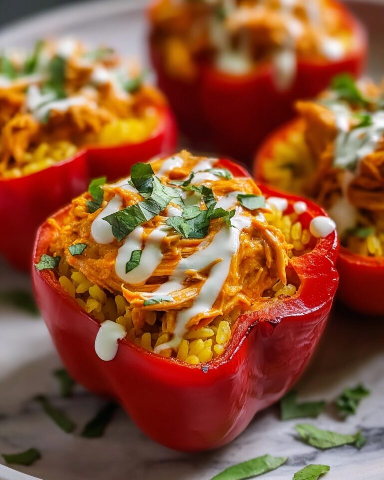 Spicy Buffalo Chicken Stuffed Peppers Recipe