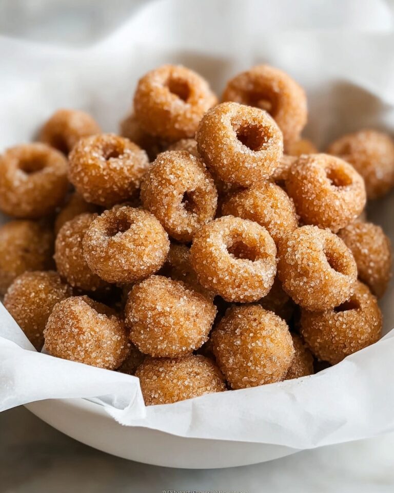 Mini Doughnut Hot Buttered Cheerios Recipe