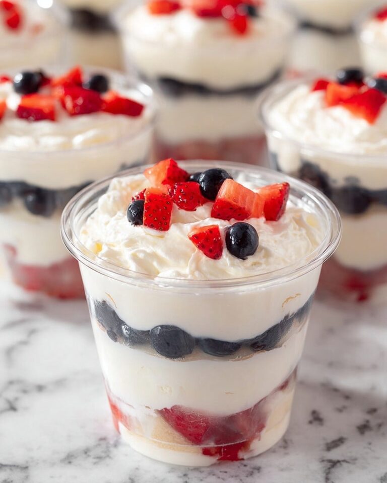 Red White and Blue Mini Trifles Recipe