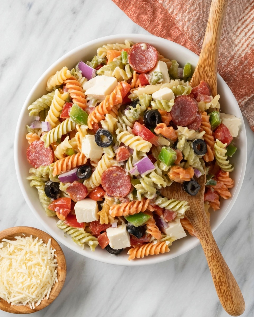 Classic Italian Pasta Salad Recipe - Recipe Image