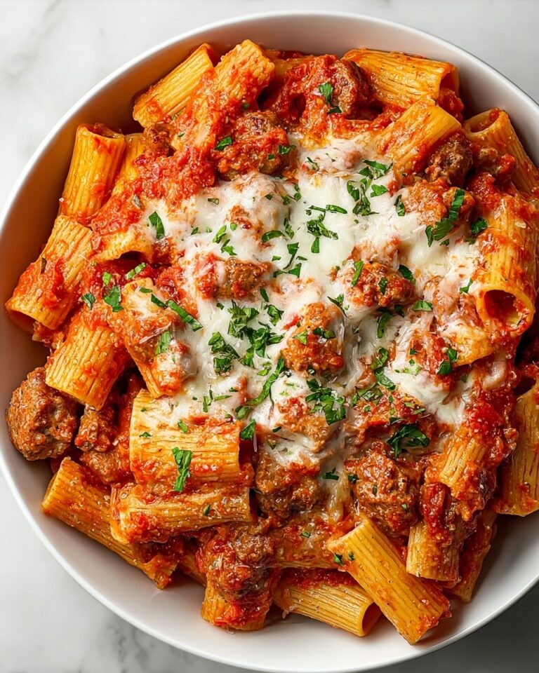 Cheesy Chicken Sausage Pasta Bake Recipe