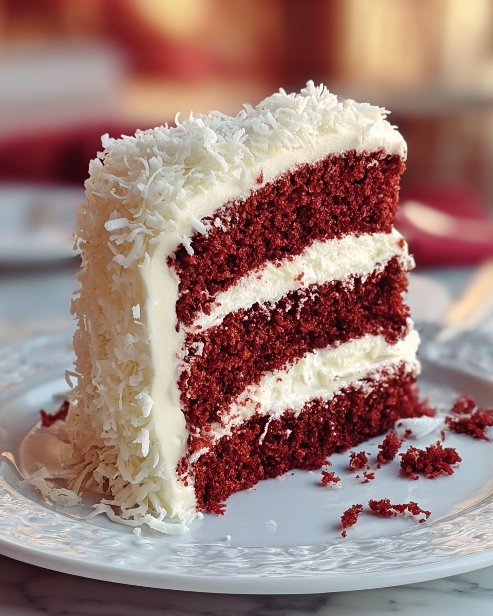 Coconut Velvet Cake Recipe - Recipe Image