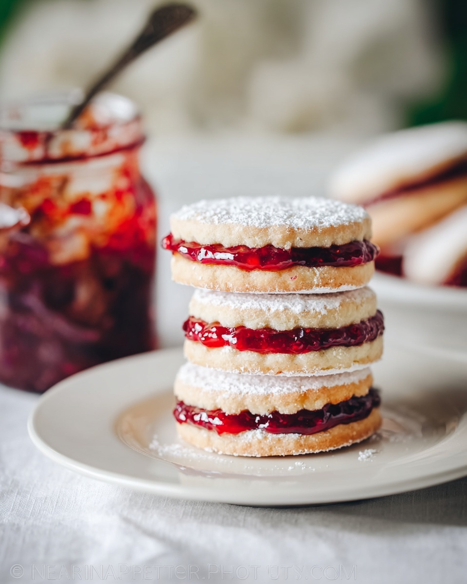 Jam Filled Sandwich Cookies (Zirochki) Recipe - Recipe Image