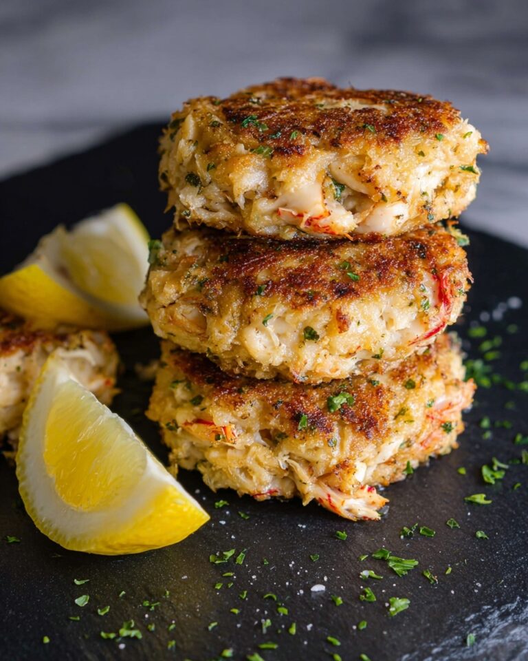 Classic Crab Cakes with Lemon and Parsley Recipe