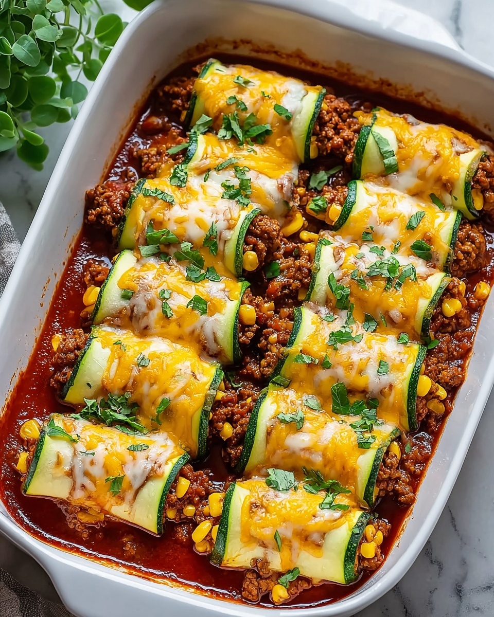 Zucchini Enchiladas: A Fresh and Healthy Dinner Recipe - Recipe Image
