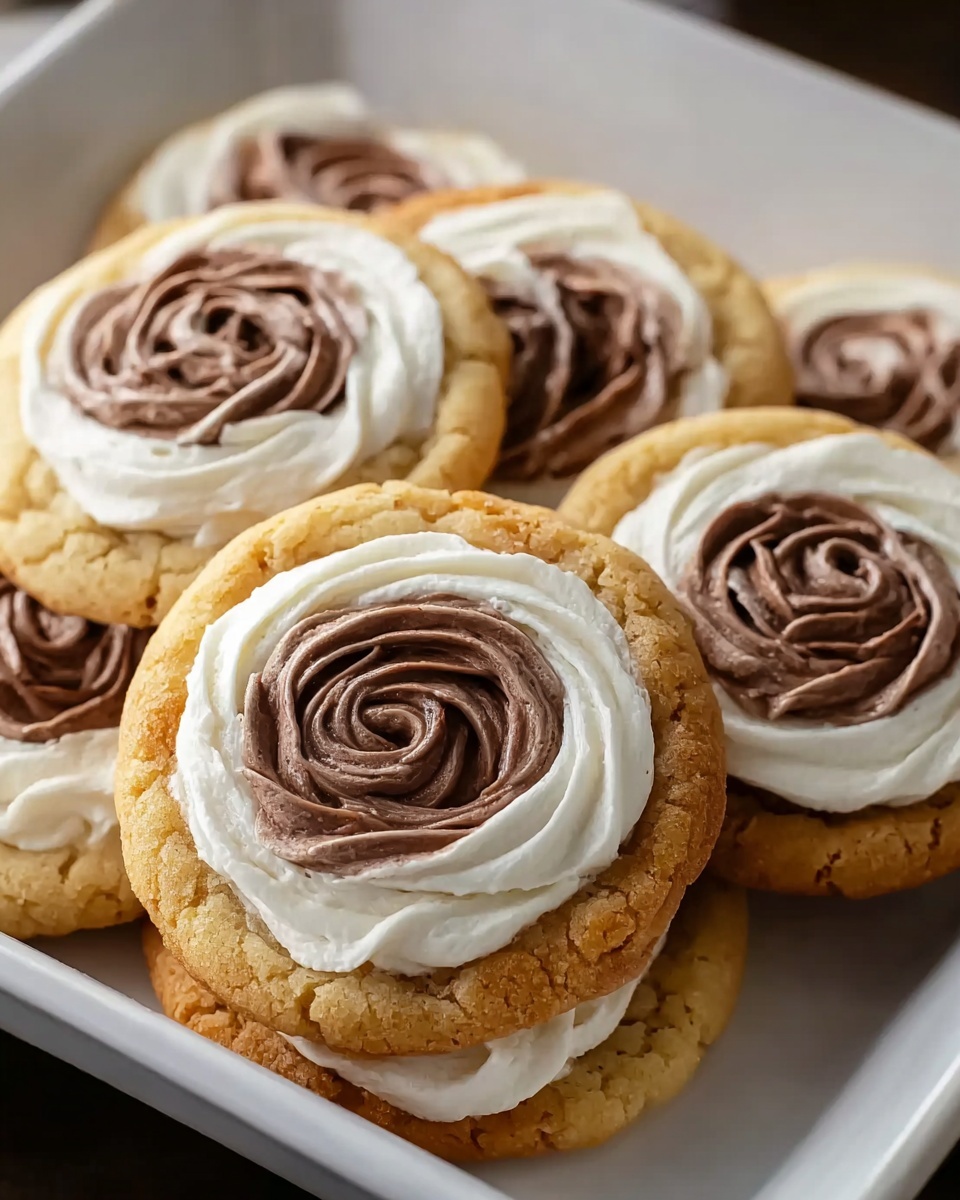 Chocolate Marshmallow Swirl Cookies Recipe - Recipe Image