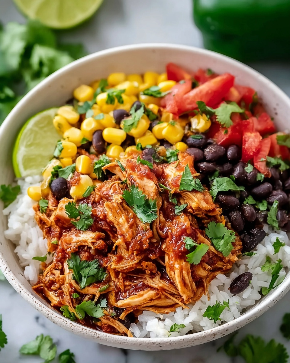 Crockpot Southwest Chicken Burrito Bowls Recipe - Recipe Image