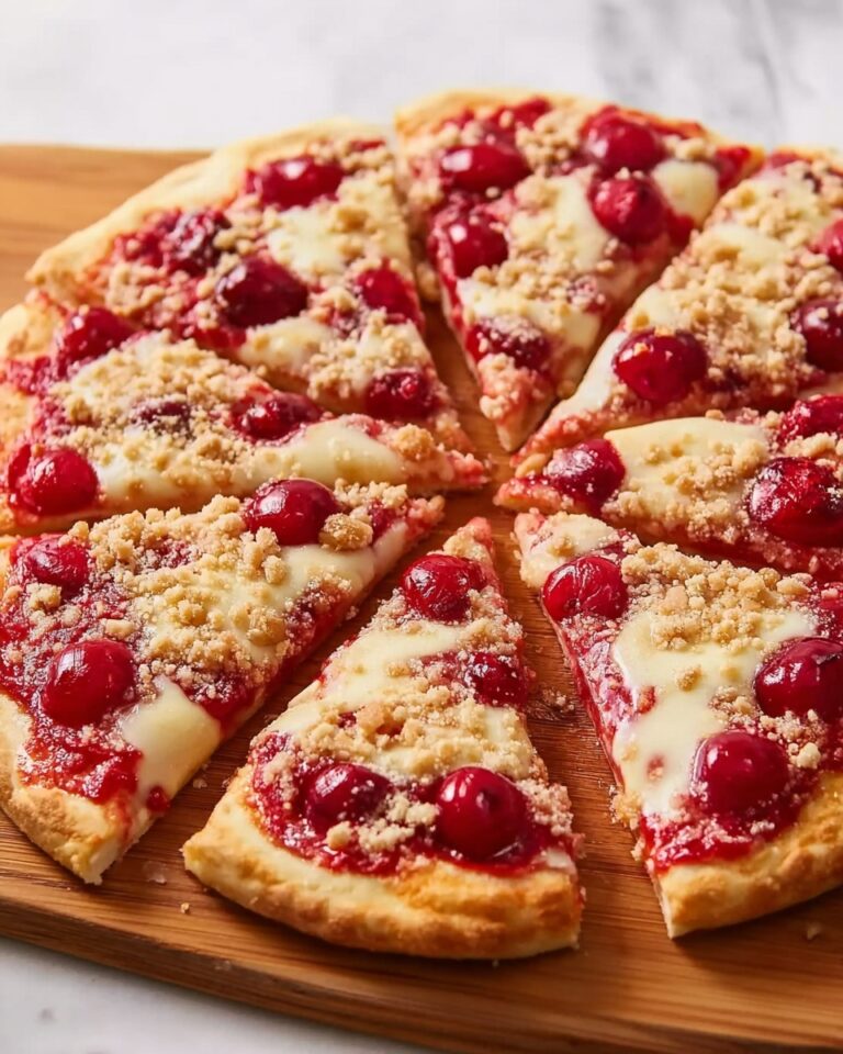 Cherry Pie Streusel Pizza Recipe