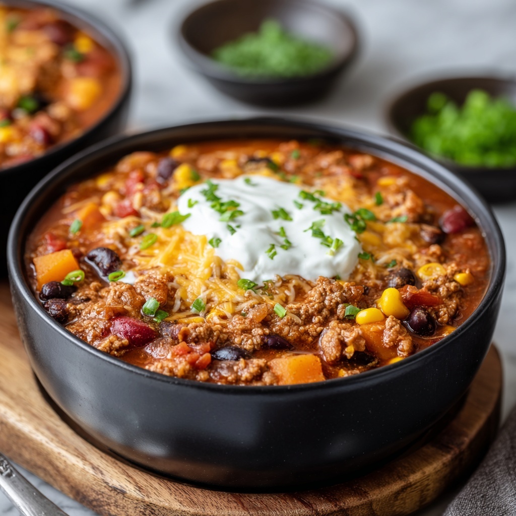 Cozy Crockpot Pumpkin Chili Recipe - Recipe Image