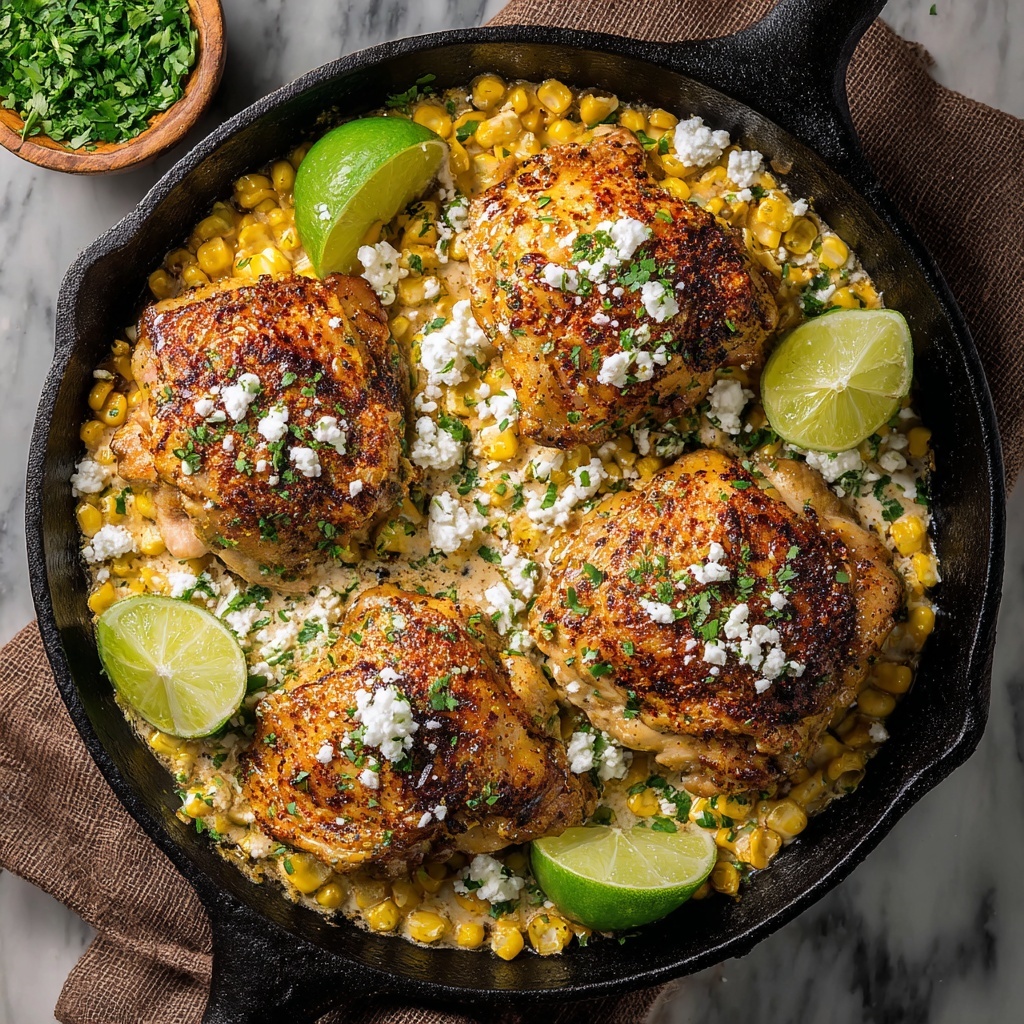Mexican Street Corn Baked Chicken: One-Pan Fiesta Recipe - Recipe Image