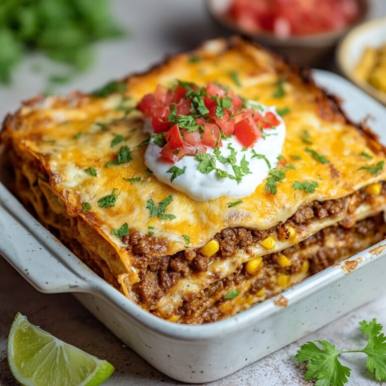 Easy Ground Beef Burrito Casserole : A Cheesy, Family-Style Tex-Mex Bake Recipe