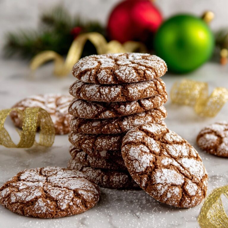 Gingerbread Crinkle Cookies Recipe