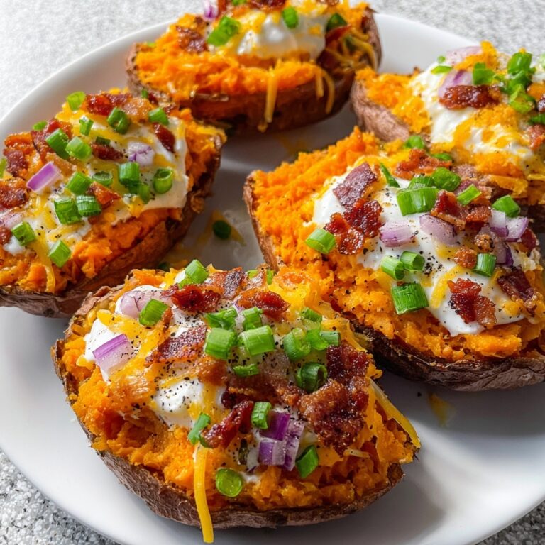 Twice Baked Sweet Potatoes Recipe