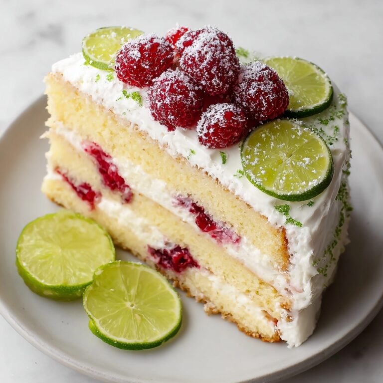 Raspberry Key Lime Cake Recipe
