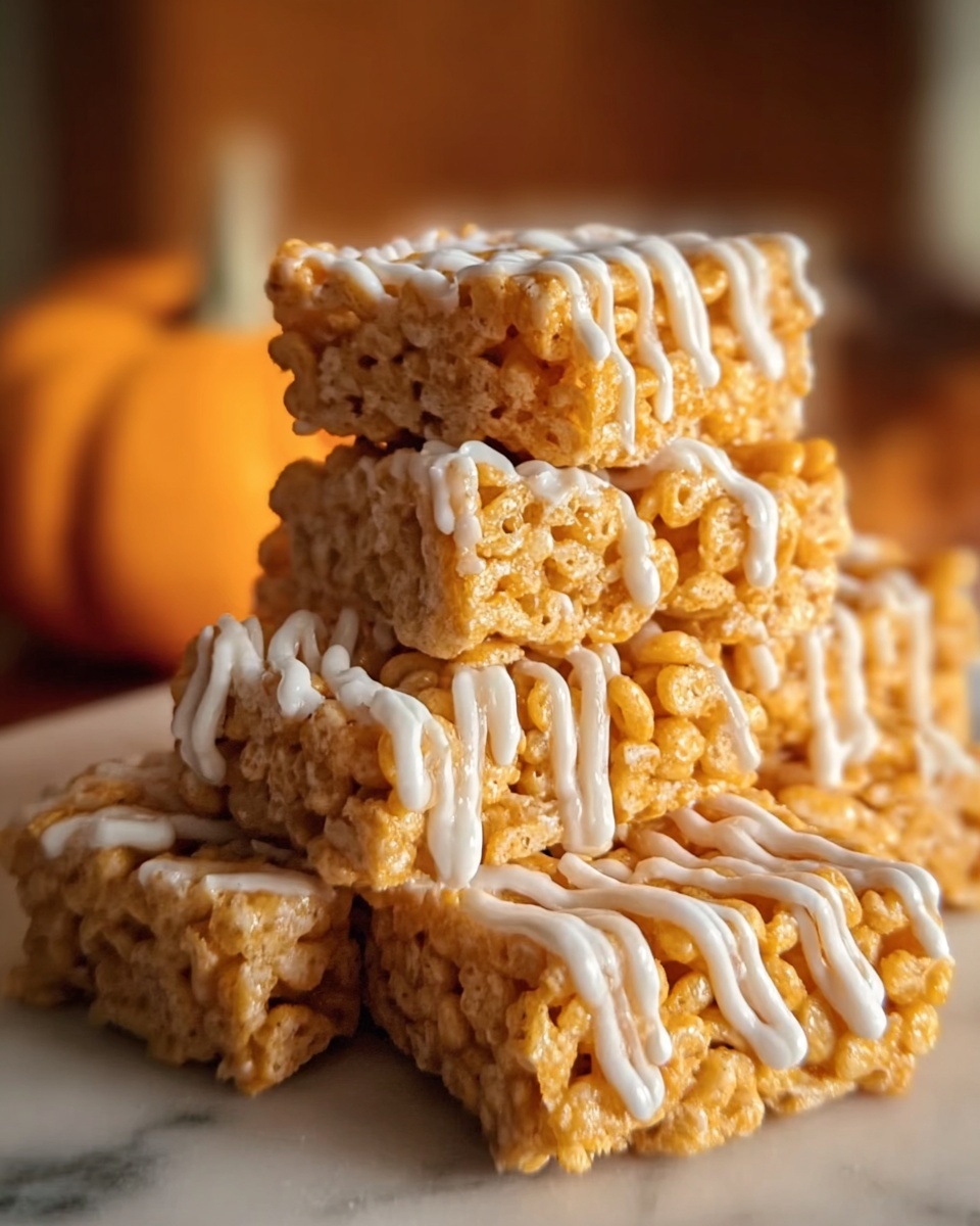 Pumpkin Spice Rice Krispie Treats Recipe - Recipe Image