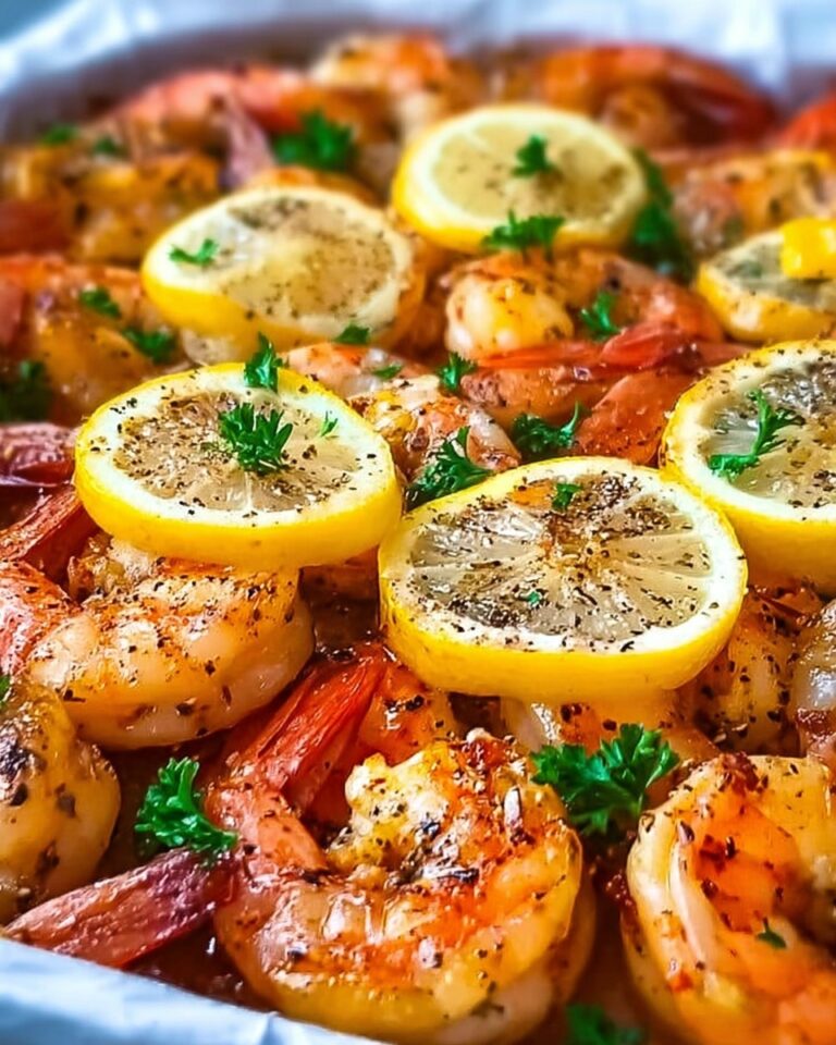 Baked Butter Lemon Shrimp Recipe