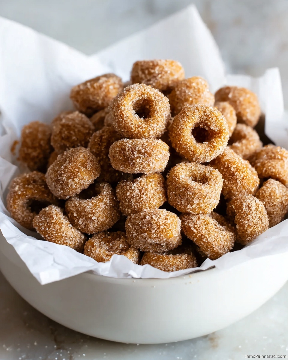 Mini Doughnut Hot Buttered Cheerios Recipe - Recipe Image