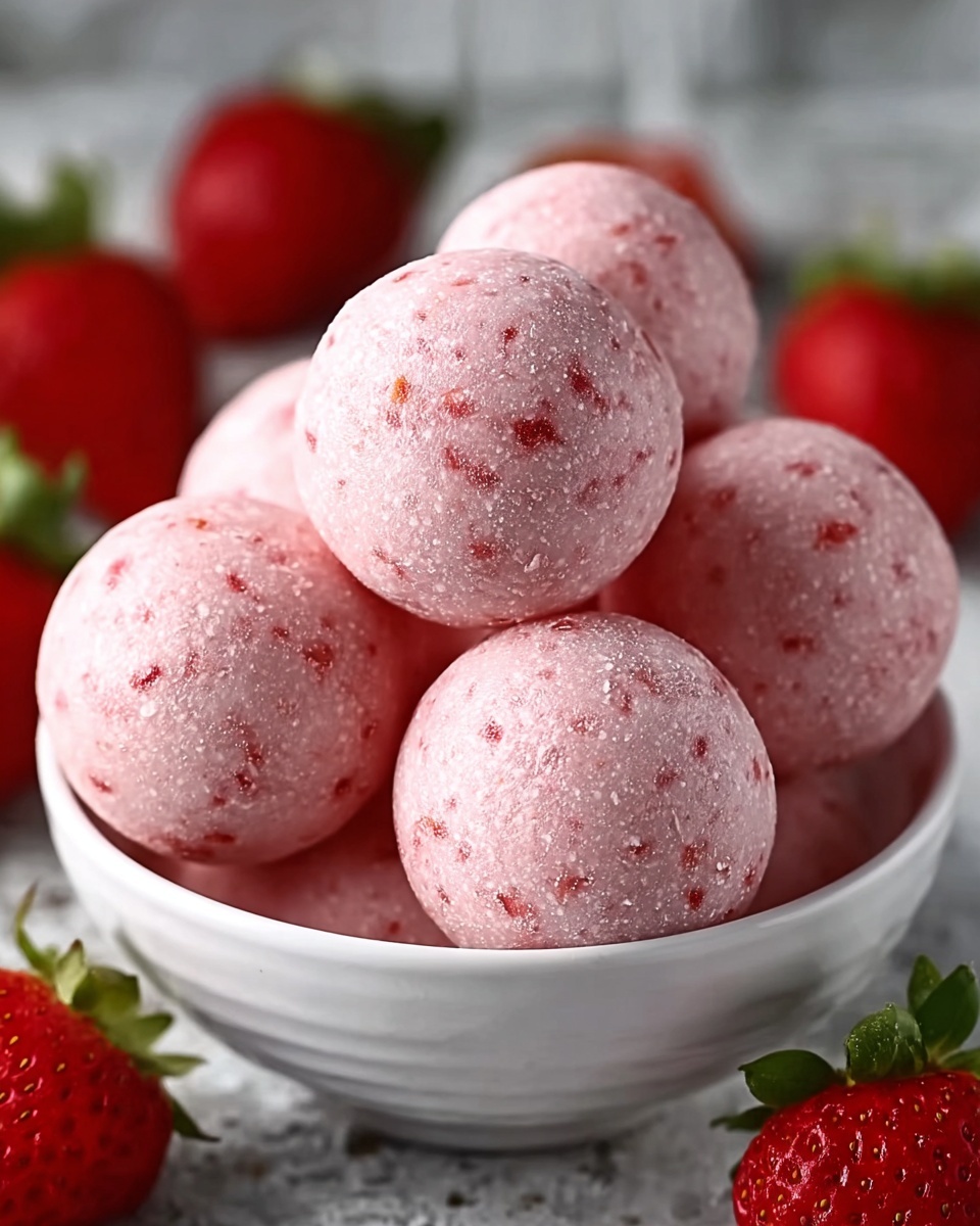 Strawberry Cheesecake Protein Balls Recipe - Recipe Image