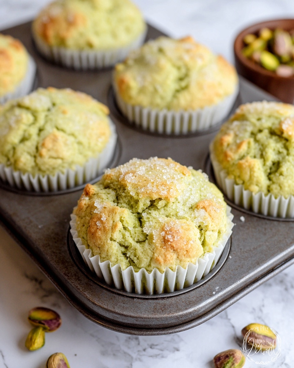 Pistachio Muffins Recipe - Recipe Image