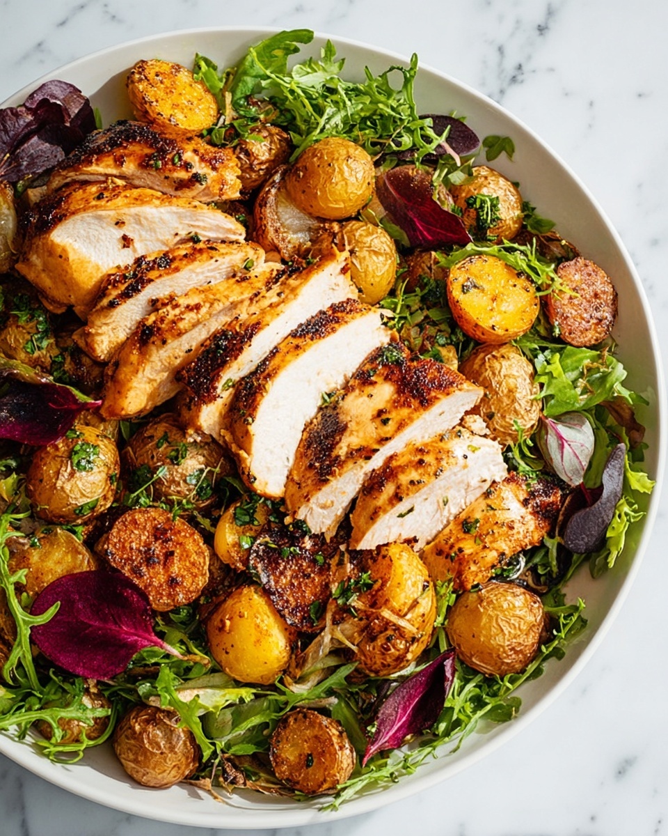 Roasted Chicken and Bread Salad with Fresh Herbs Recipe - Recipe Image