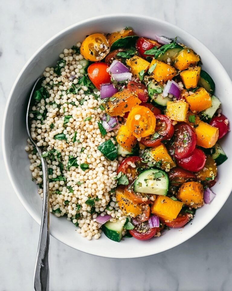 Fresh Vegan Giant Couscous Salad Recipe