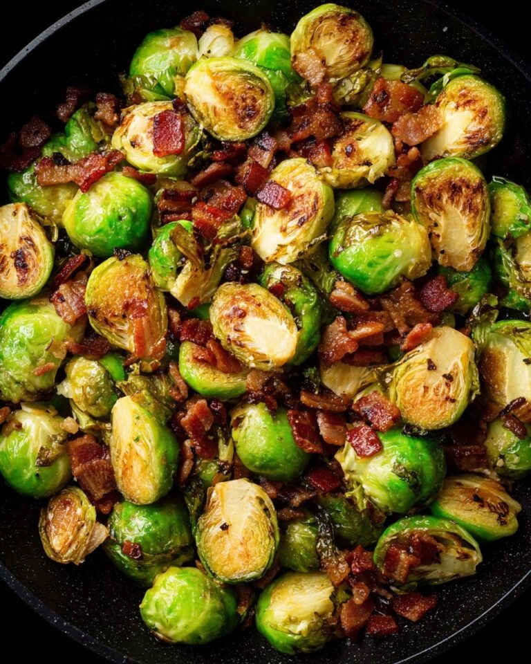 Crispy Brussels Sprouts with Bacon Recipe