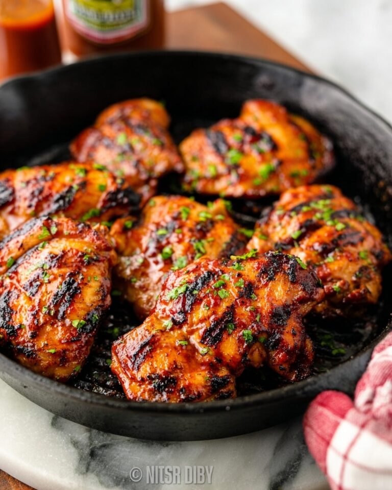Juicy Barbecued Chicken Thighs Recipe
