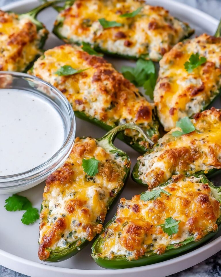 Baked Jalapeno Poppers with Cream Cheese, Bacon, and Cheddar Recipe