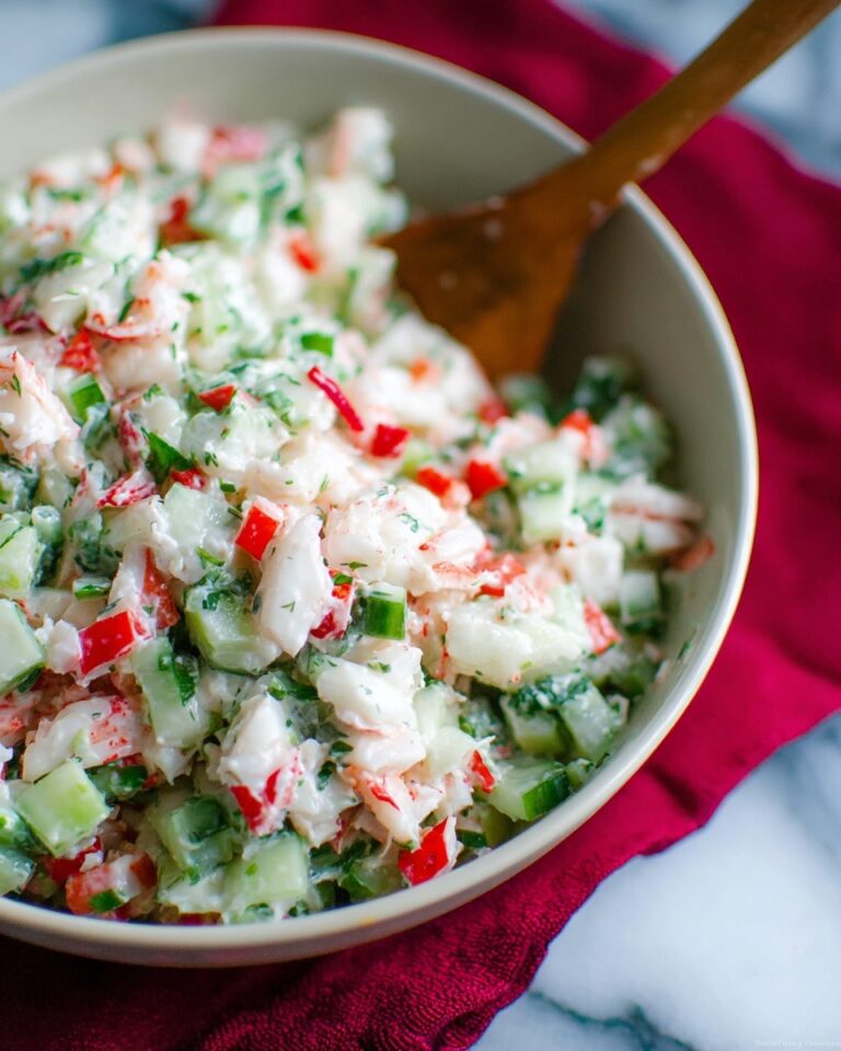 Crab Salad with Cucumber and Tomato Recipe