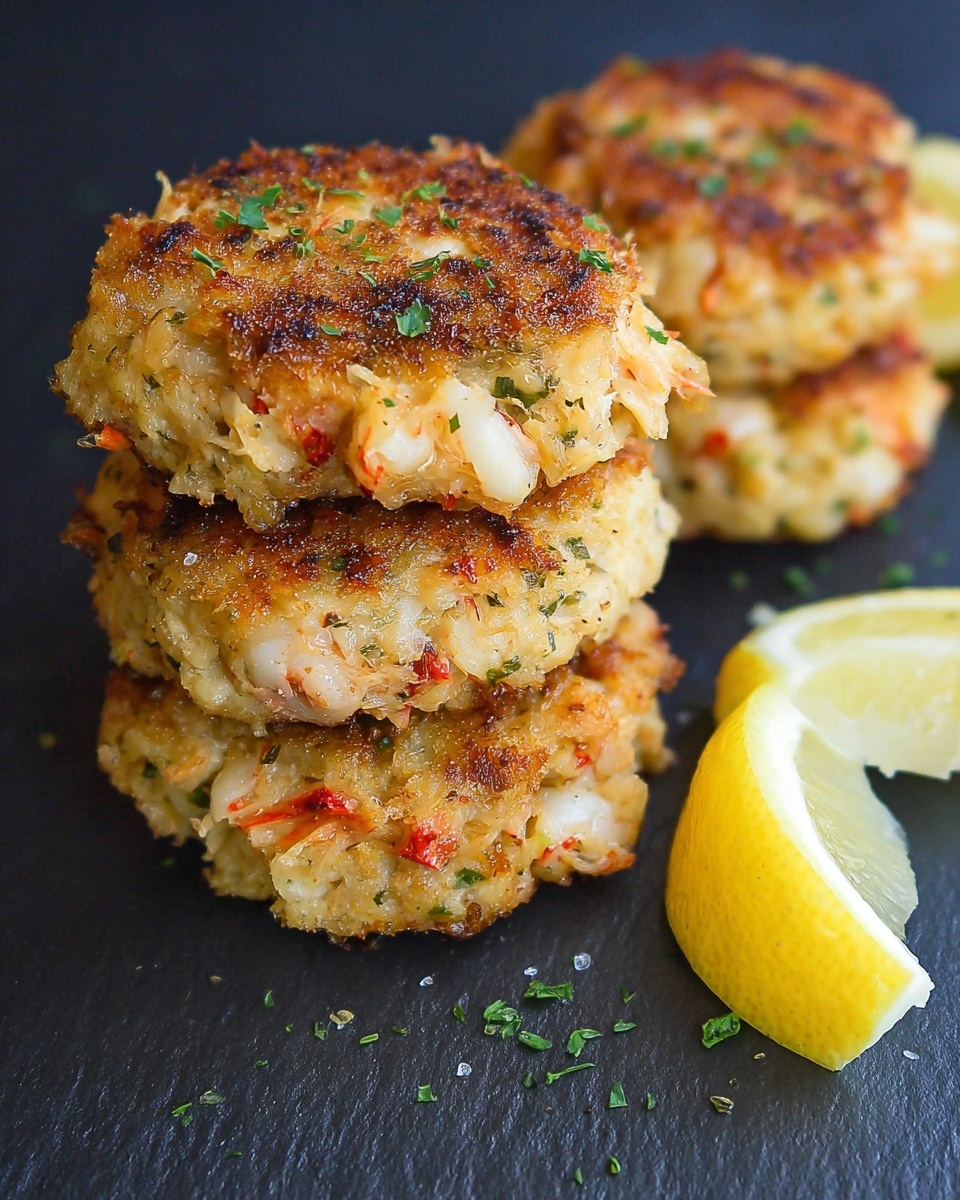 Classic Crab Cakes with Lemon and Parsley Recipe - Recipe Image