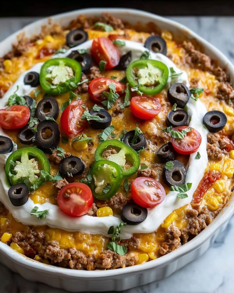 Delicious Low Carb Taco Casserole for Easy Keto Dinners Recipe
