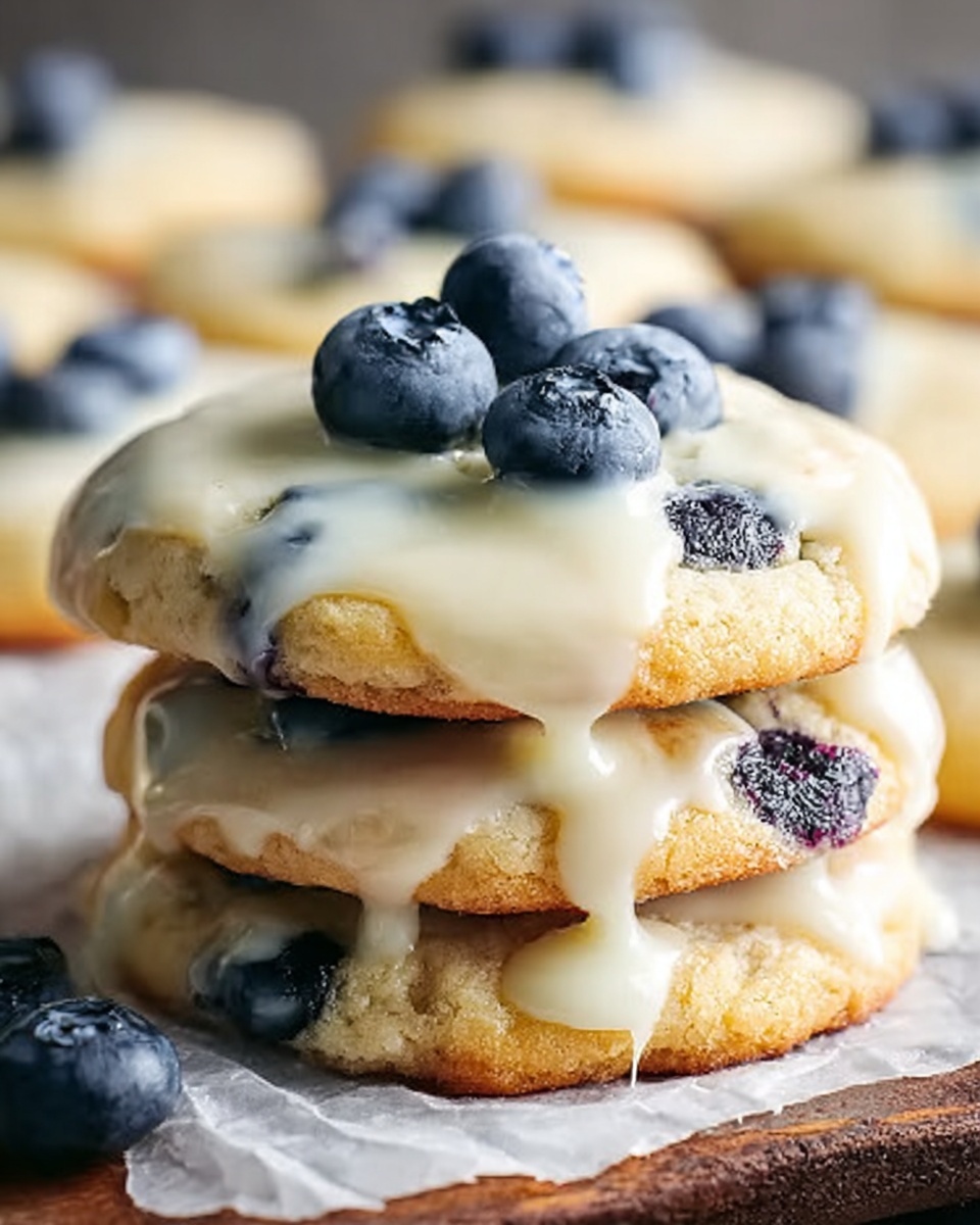Soft & Zesty Lemon Blueberry Cookies Recipe - Recipe Image