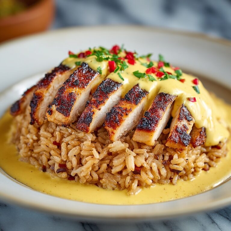 Cheesy Chicken & Rice Plate Recipe