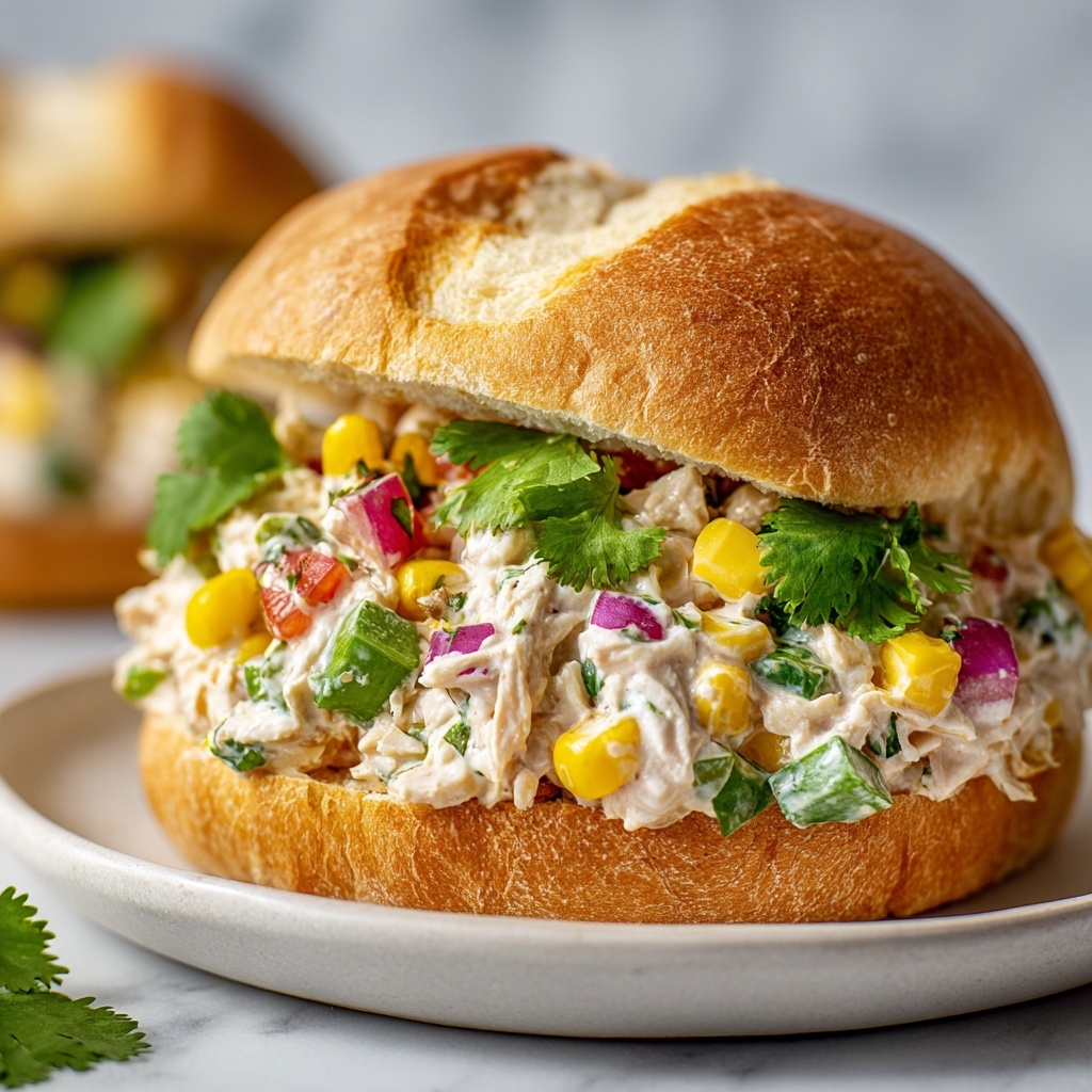 Mexican Chicken Salad Sandwiches Recipe - Recipe Image