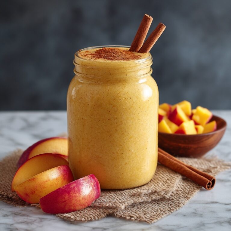 Peach Mango Cinnamon Smoothie Recipe