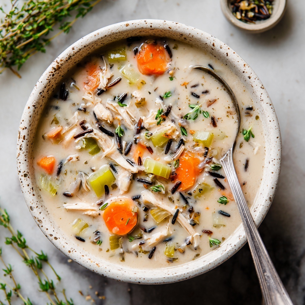 Slow Cooker Chicken & Wild Rice Soup Recipe - Recipe Image