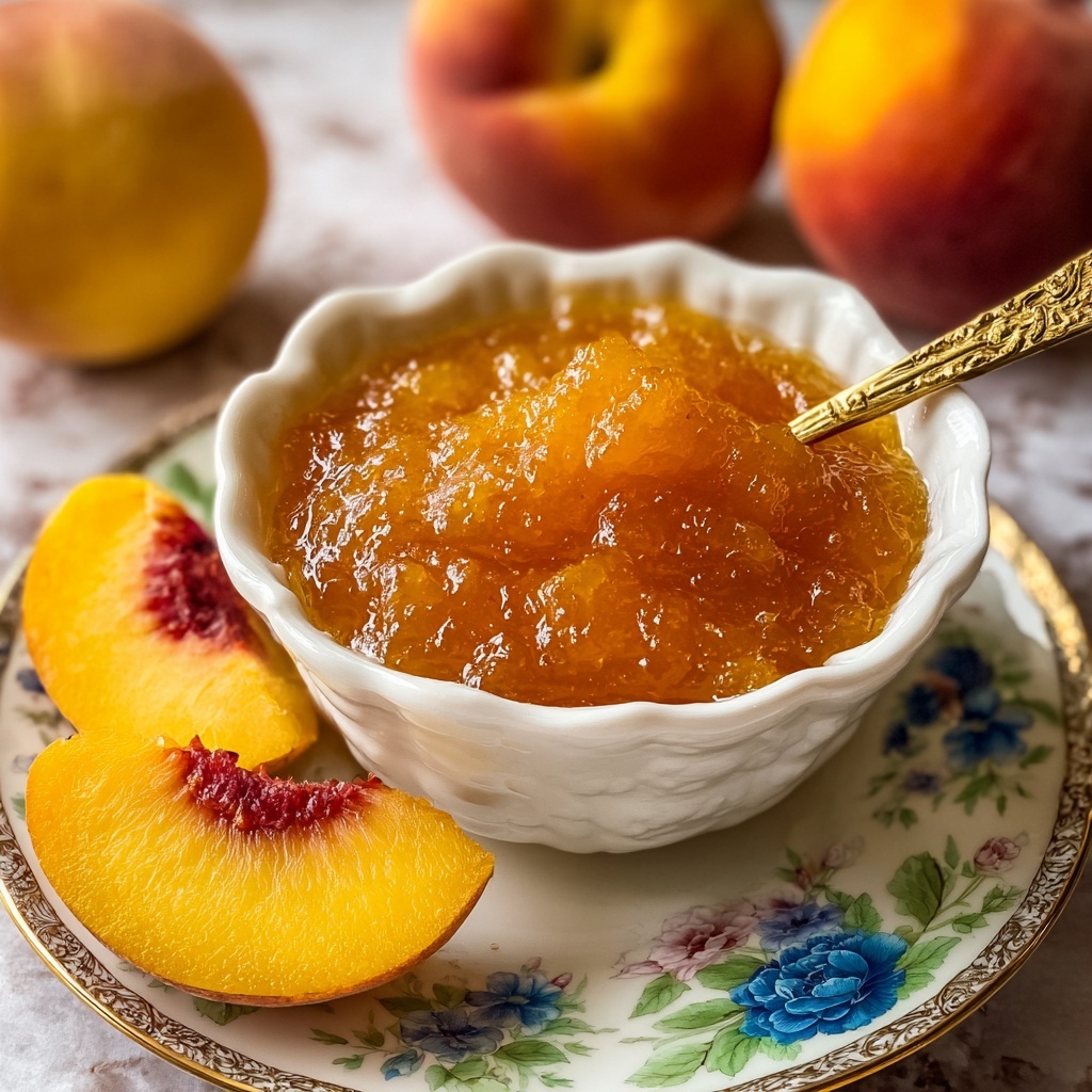 Homemade Crockpot Peach Butter Recipe - Recipe Image