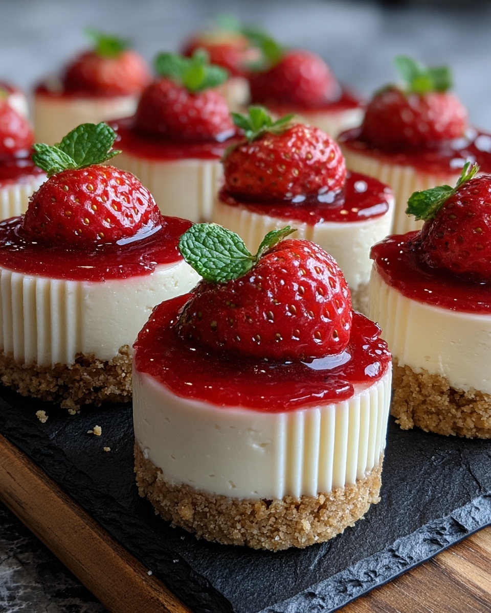 Easy Mini Cheesecakes Recipe - Recipe Image
