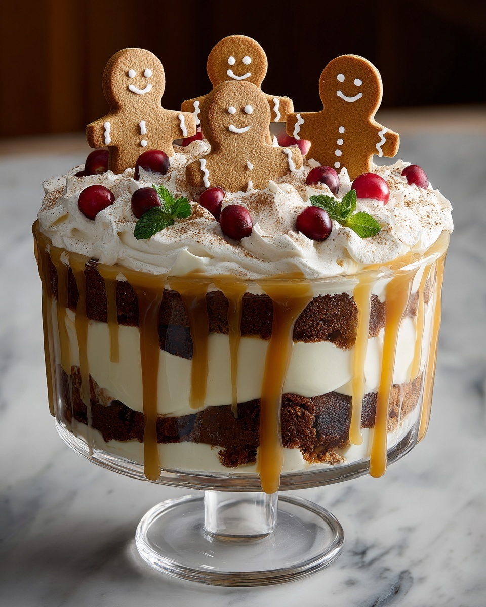 Festive Gingerbread Trifle Recipe - Recipe Image