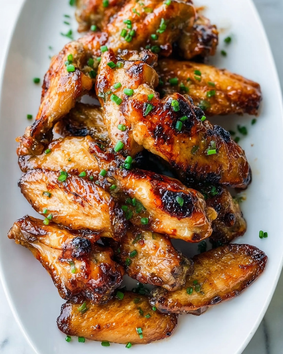 Grilled Honey Garlic Chicken Wings Recipe - Recipe Image