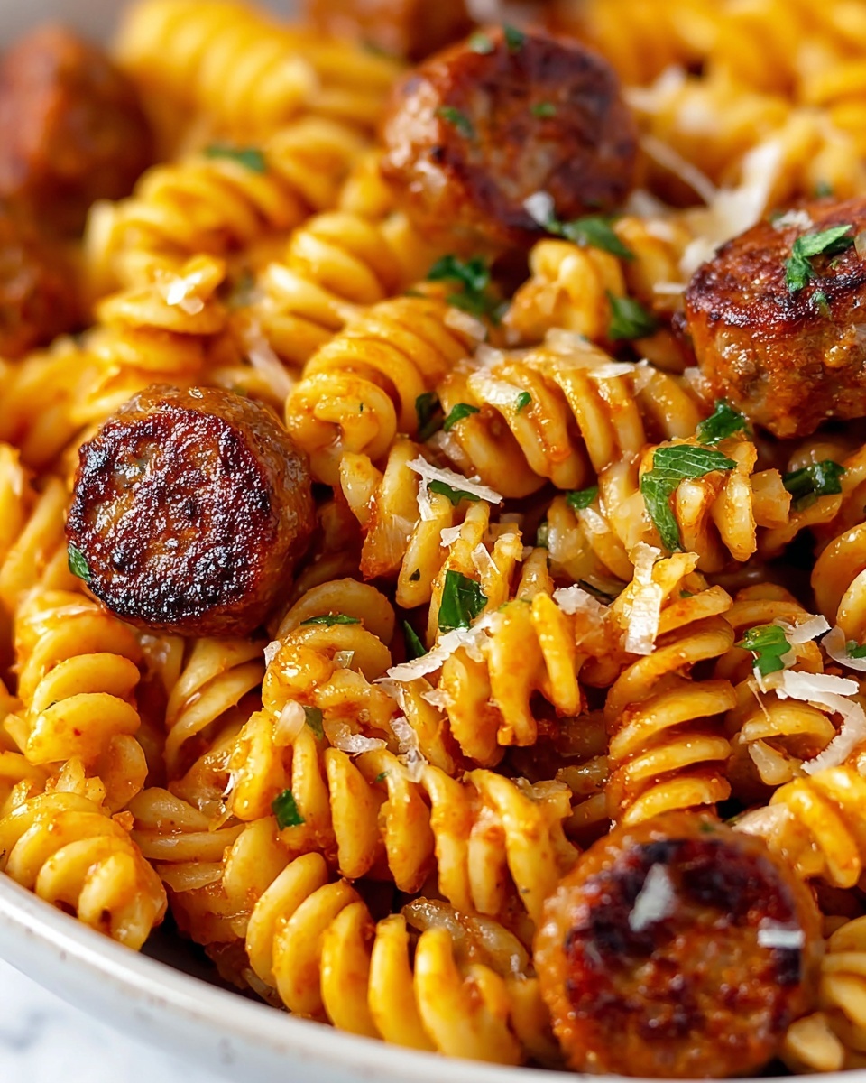 Creamy Smoked Sausage Pasta Recipe - Recipe Image
