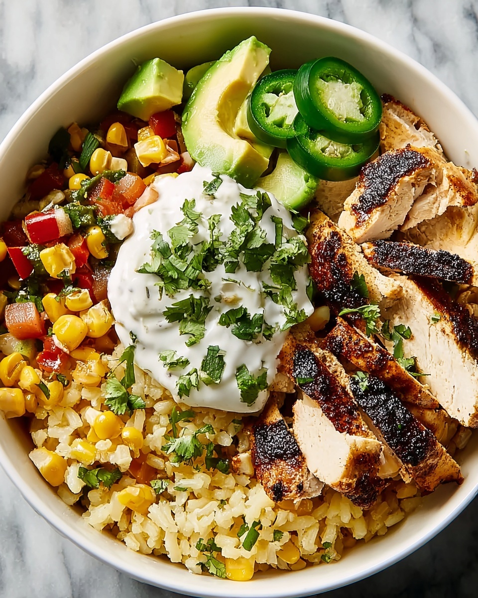 Easy Chicken Fajita Bowls Recipe - Recipe Image