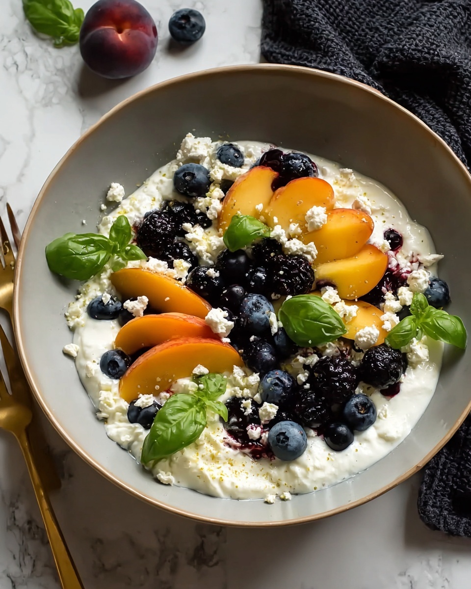 Blueberry Peach Feta Salad Recipe - Recipe Image