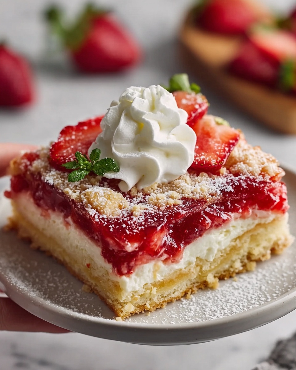 No-Fuss Strawberry Cheesecake Dump Cake Recipe - Recipe Image