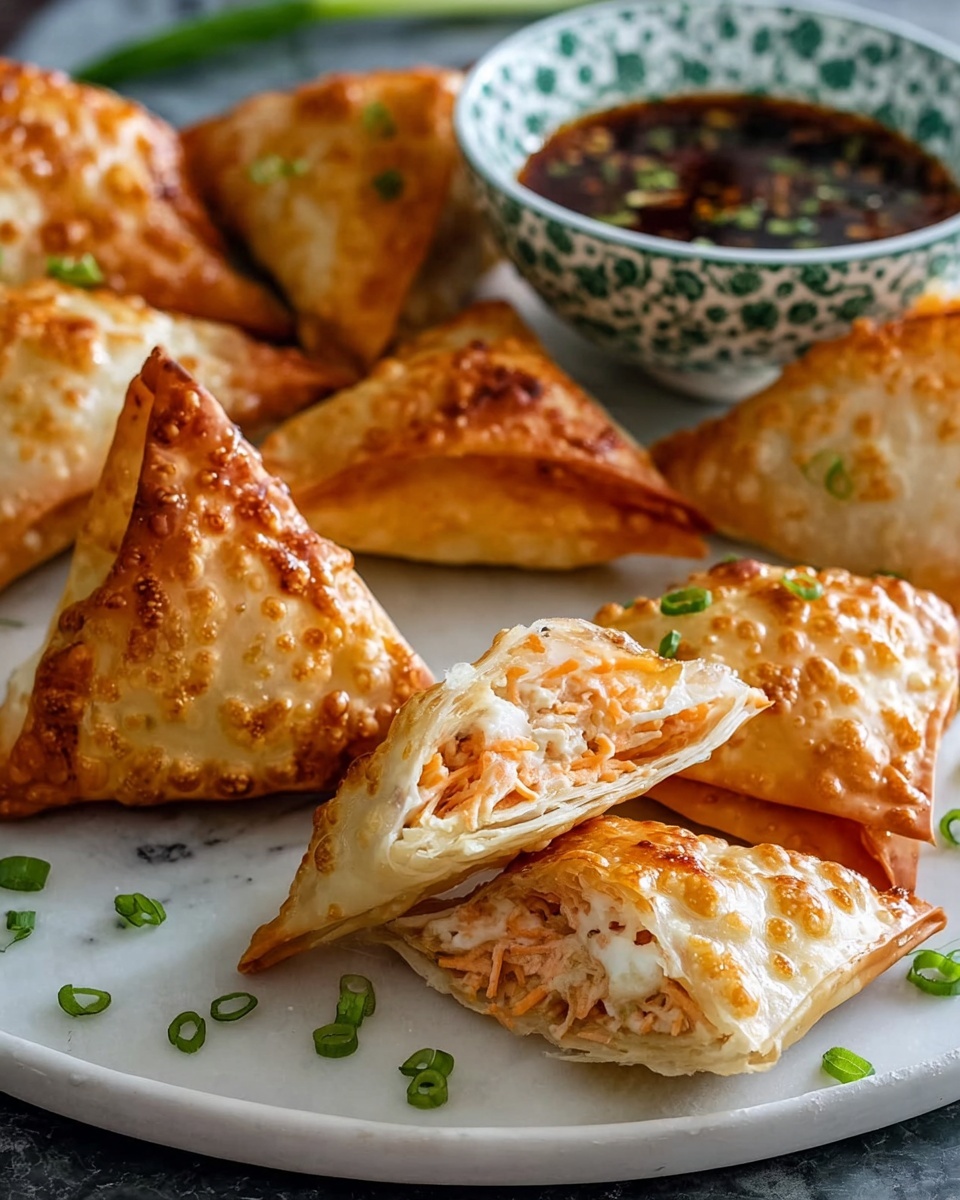 Easy Rice Paper Crab Rangoons Recipe - Recipe Image