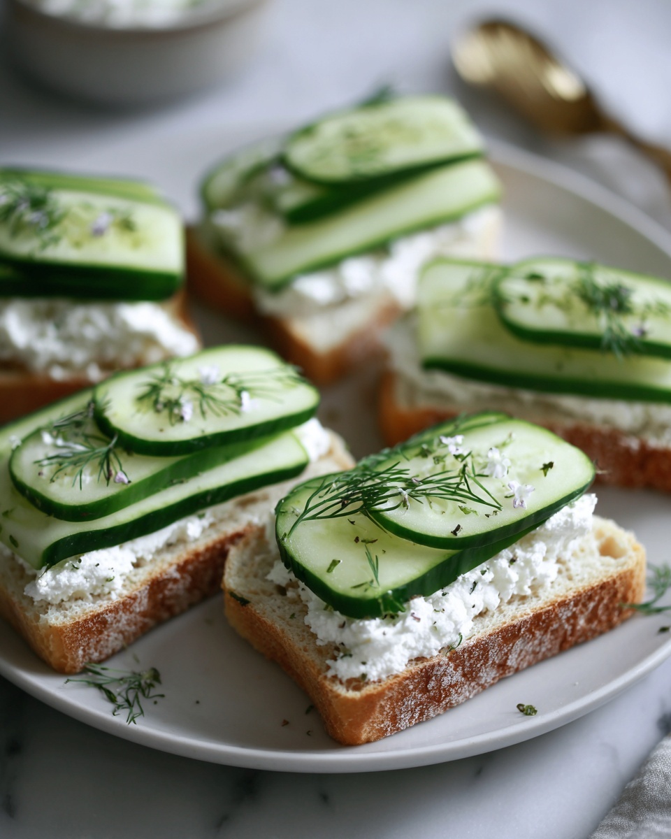 Easy Cucumber Tea Sandwiches Recipe - Recipe Image